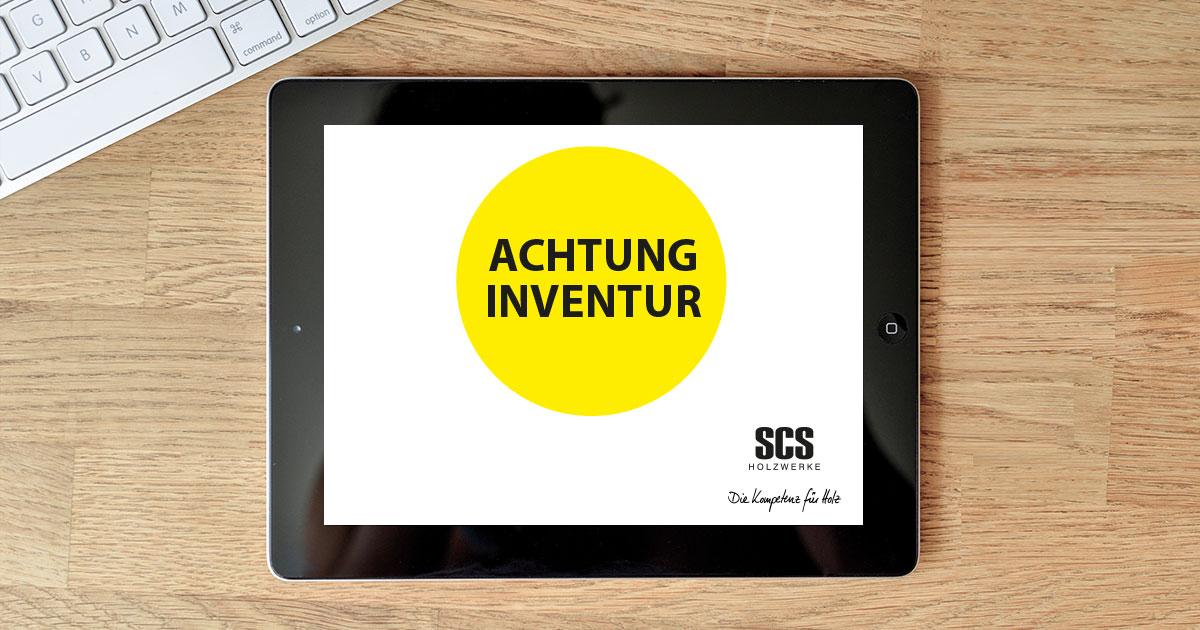 Hinweis Inventur